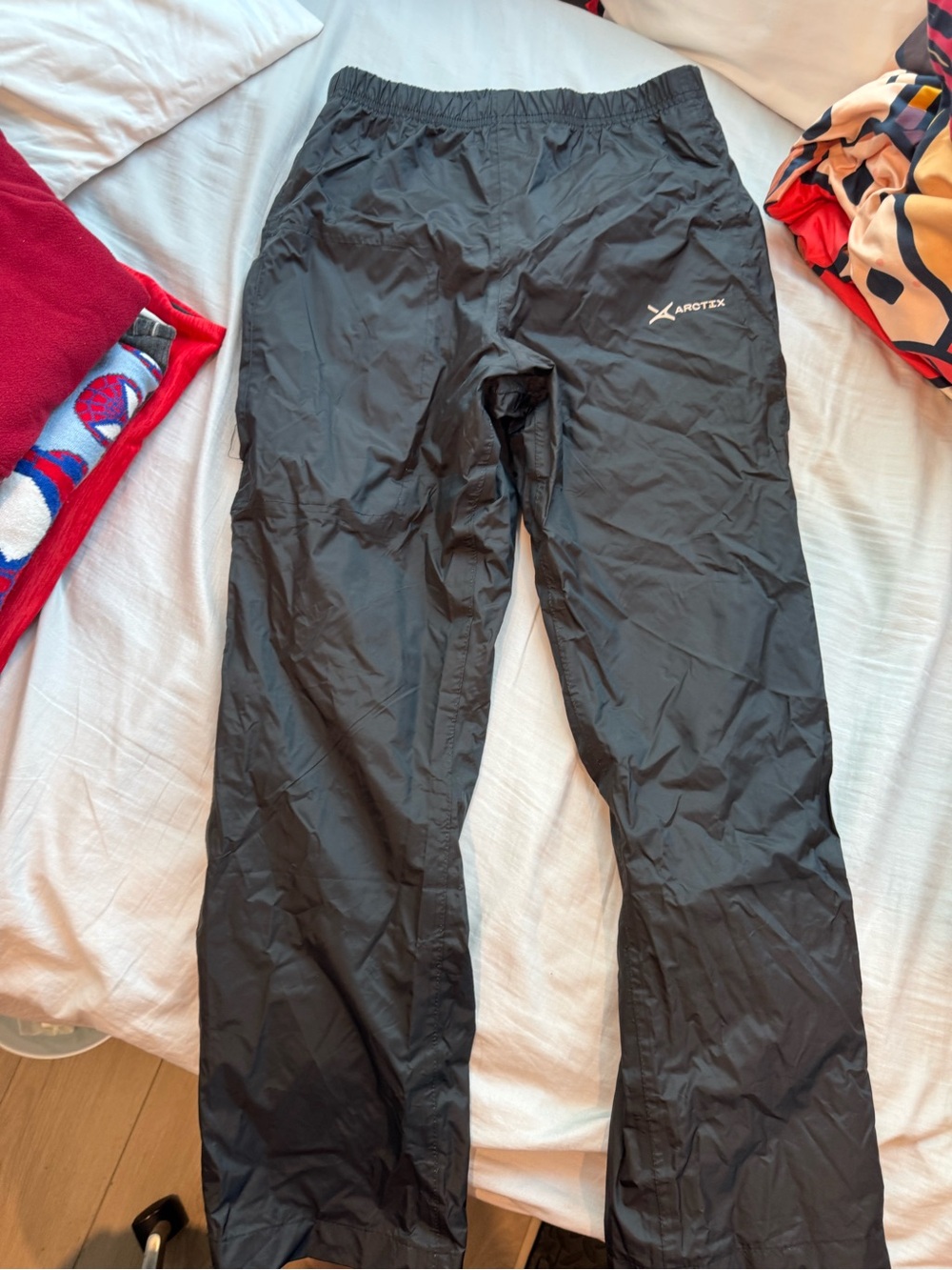 Arctix kids Black packable Waterproof rain Pants
